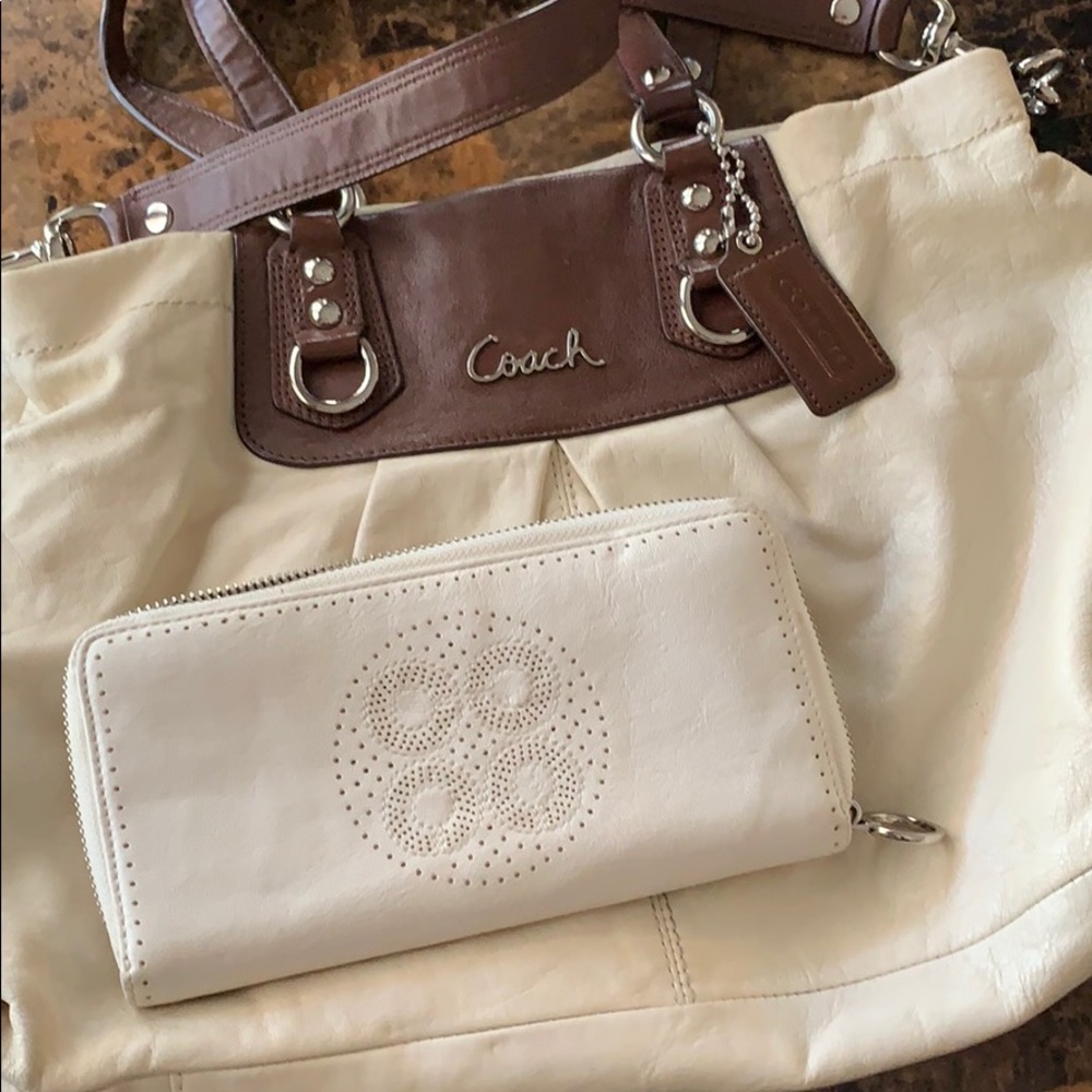 Coach crossbody + wallet